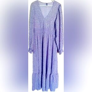 Elegant Vintage Purple long sleeve dress. Excellent condition. Women’s size XL